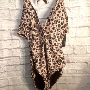 Ashely Graham x SwimsuitsForAll Sexy Leopard Suit